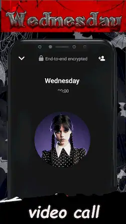 Скачать Wednesday Fake Call Video [МОД/Взлом Много монет] на Андроид