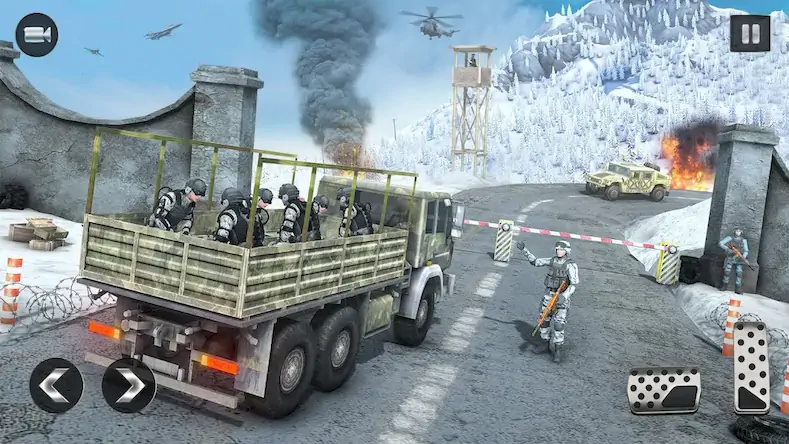 Скачать Truck Simulator: военные игры [МОД/Взлом Бесконечные деньги] на Андроид